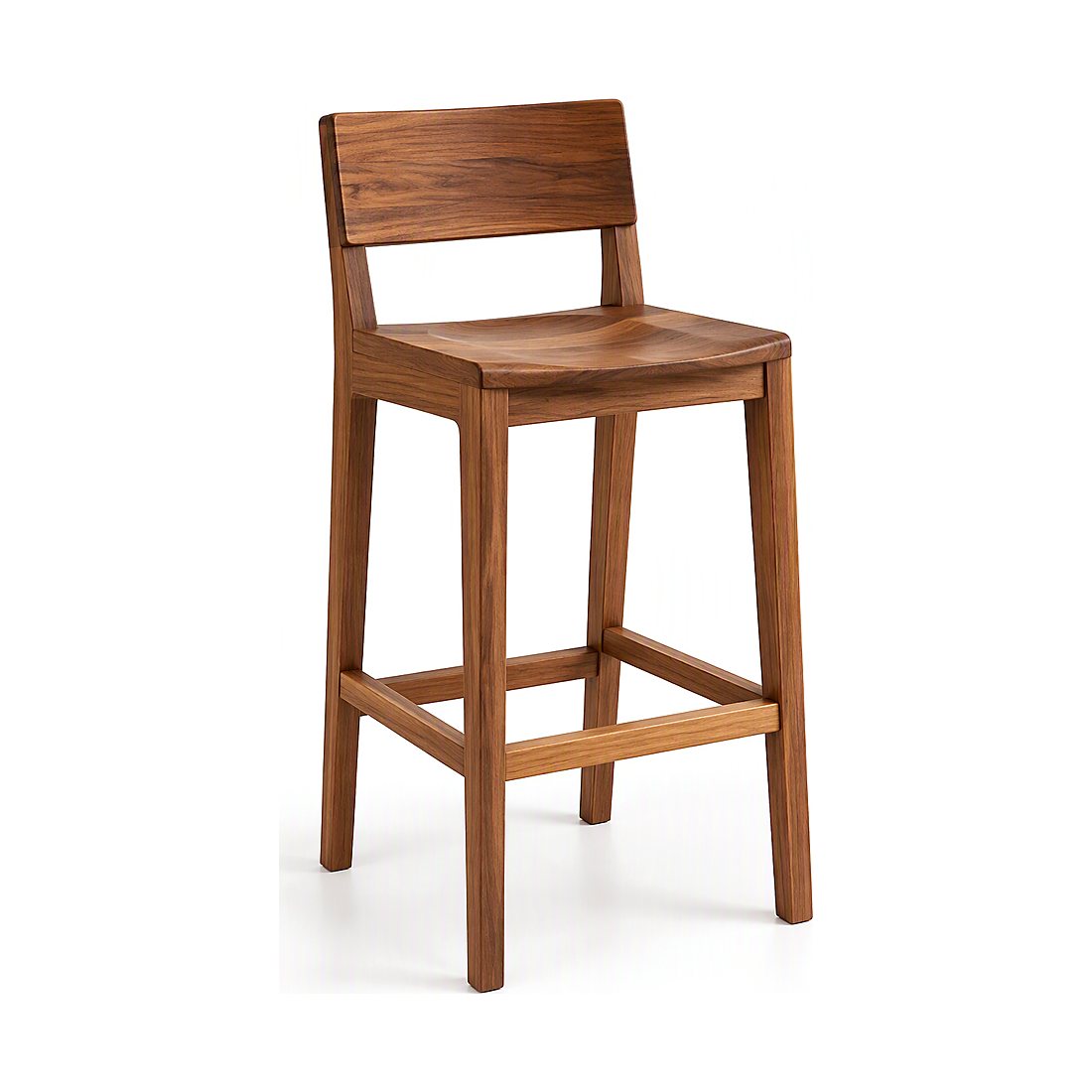 Tabouret de bar sur mesure, photographié sur fond blanc